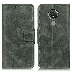 Funda de Cuero Cartera con Soporte Carcasa M09L para Nokia C21 Verde