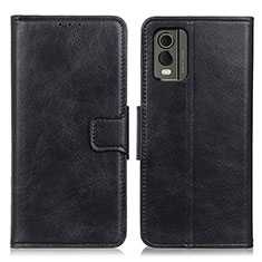 Funda de Cuero Cartera con Soporte Carcasa M09L para Nokia C210 Negro