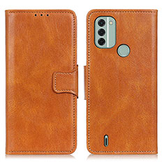 Funda de Cuero Cartera con Soporte Carcasa M09L para Nokia C31 Marron