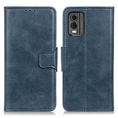 Funda de Cuero Cartera con Soporte Carcasa M09L para Nokia C32 Azul