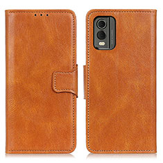 Funda de Cuero Cartera con Soporte Carcasa M09L para Nokia C32 Marron