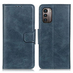 Funda de Cuero Cartera con Soporte Carcasa M09L para Nokia G21 Azul