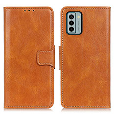 Funda de Cuero Cartera con Soporte Carcasa M09L para Nokia G22 Marron