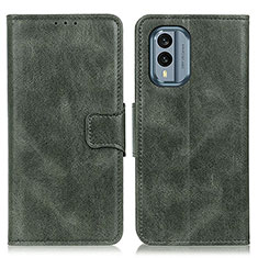 Funda de Cuero Cartera con Soporte Carcasa M09L para Nokia X30 5G Verde