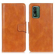 Funda de Cuero Cartera con Soporte Carcasa M09L para Nokia XR21 Marron