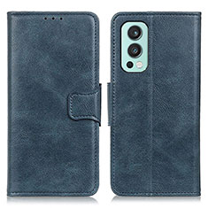 Funda de Cuero Cartera con Soporte Carcasa M09L para OnePlus Nord 2 5G Azul