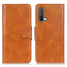 Funda de Cuero Cartera con Soporte Carcasa M09L para OnePlus Nord CE 5G Marron