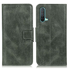 Funda de Cuero Cartera con Soporte Carcasa M09L para OnePlus Nord CE 5G Verde