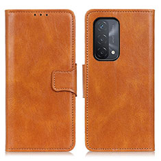 Funda de Cuero Cartera con Soporte Carcasa M09L para Oppo A54 5G Marron