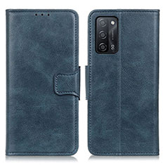 Funda de Cuero Cartera con Soporte Carcasa M09L para Oppo A56 5G Azul