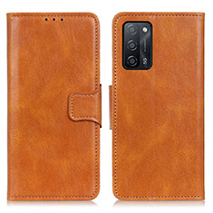 Funda de Cuero Cartera con Soporte Carcasa M09L para Oppo A56 5G Marron