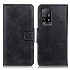 Funda de Cuero Cartera con Soporte Carcasa M09L para Oppo A94 5G Negro