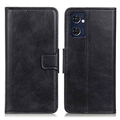 Funda de Cuero Cartera con Soporte Carcasa M09L para Oppo Find X5 Lite 5G Negro