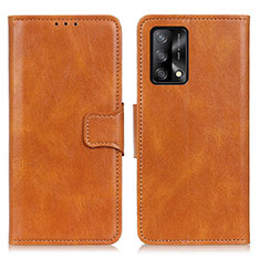 Funda de Cuero Cartera con Soporte Carcasa M09L para Oppo Reno6 Lite Marron