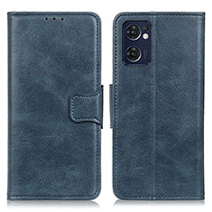 Funda de Cuero Cartera con Soporte Carcasa M09L para Oppo Reno7 5G Azul