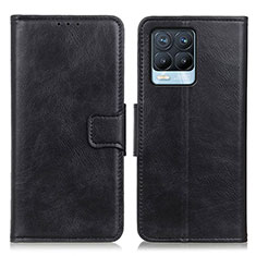 Funda de Cuero Cartera con Soporte Carcasa M09L para Realme 8 4G Negro