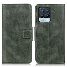 Funda de Cuero Cartera con Soporte Carcasa M09L para Realme 8 4G Verde