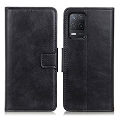 Funda de Cuero Cartera con Soporte Carcasa M09L para Realme 8 5G Negro