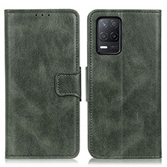 Funda de Cuero Cartera con Soporte Carcasa M09L para Realme 9 5G India Verde