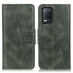 Funda de Cuero Cartera con Soporte Carcasa M09L para Realme Narzo 30 5G Verde