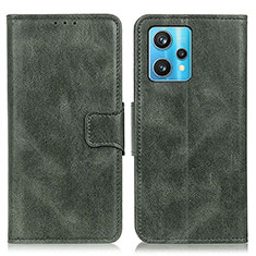 Funda de Cuero Cartera con Soporte Carcasa M09L para Realme V25 5G Verde