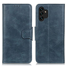 Funda de Cuero Cartera con Soporte Carcasa M09L para Samsung Galaxy A04s Azul