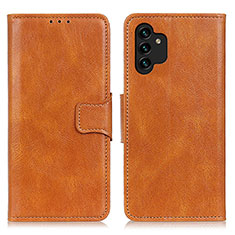 Funda de Cuero Cartera con Soporte Carcasa M09L para Samsung Galaxy A04s Marron