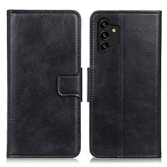 Funda de Cuero Cartera con Soporte Carcasa M09L para Samsung Galaxy A04s Negro