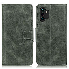 Funda de Cuero Cartera con Soporte Carcasa M09L para Samsung Galaxy A04s Verde