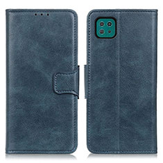 Funda de Cuero Cartera con Soporte Carcasa M09L para Samsung Galaxy A22 5G Azul