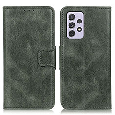 Funda de Cuero Cartera con Soporte Carcasa M09L para Samsung Galaxy A73 5G Verde