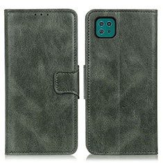 Funda de Cuero Cartera con Soporte Carcasa M09L para Samsung Galaxy F42 5G Verde