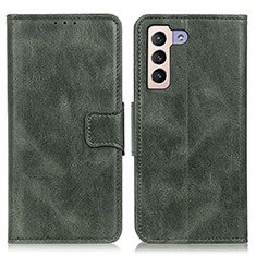 Funda de Cuero Cartera con Soporte Carcasa M09L para Samsung Galaxy S21 FE 5G Verde