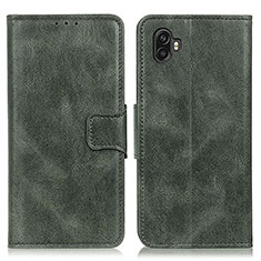 Funda de Cuero Cartera con Soporte Carcasa M09L para Samsung Galaxy Xcover Pro 2 5G Verde