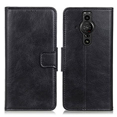 Funda de Cuero Cartera con Soporte Carcasa M09L para Sony Xperia PRO-I Negro