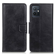 Funda de Cuero Cartera con Soporte Carcasa M09L para Vivo T1 5G India Negro