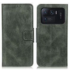 Funda de Cuero Cartera con Soporte Carcasa M09L para Xiaomi Mi 11 Ultra 5G Verde