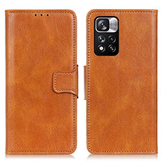 Funda de Cuero Cartera con Soporte Carcasa M09L para Xiaomi Mi 11i 5G (2022) Marron