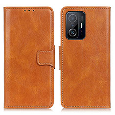 Funda de Cuero Cartera con Soporte Carcasa M09L para Xiaomi Mi 11T 5G Marron