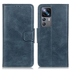 Funda de Cuero Cartera con Soporte Carcasa M09L para Xiaomi Mi 12T 5G Azul