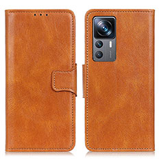 Funda de Cuero Cartera con Soporte Carcasa M09L para Xiaomi Mi 12T 5G Marron