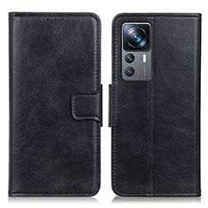 Funda de Cuero Cartera con Soporte Carcasa M09L para Xiaomi Mi 12T Pro 5G Negro