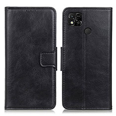 Funda de Cuero Cartera con Soporte Carcasa M09L para Xiaomi POCO C3 Negro