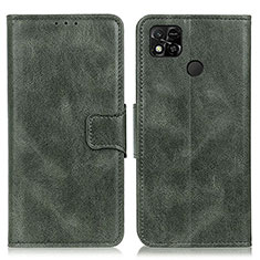 Funda de Cuero Cartera con Soporte Carcasa M09L para Xiaomi POCO C31 Verde