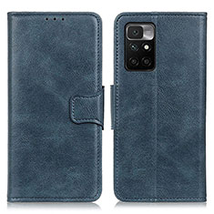 Funda de Cuero Cartera con Soporte Carcasa M09L para Xiaomi Redmi 10 (2022) Azul