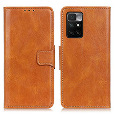 Funda de Cuero Cartera con Soporte Carcasa M09L para Xiaomi Redmi 10 (2022) Marron