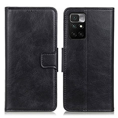 Funda de Cuero Cartera con Soporte Carcasa M09L para Xiaomi Redmi 10 (2022) Negro