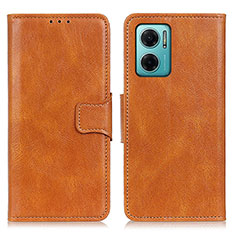 Funda de Cuero Cartera con Soporte Carcasa M09L para Xiaomi Redmi 10 5G Marron