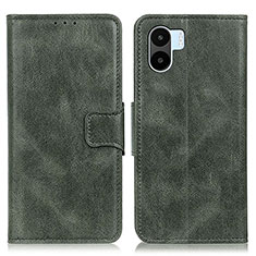 Funda de Cuero Cartera con Soporte Carcasa M09L para Xiaomi Redmi A1 Verde