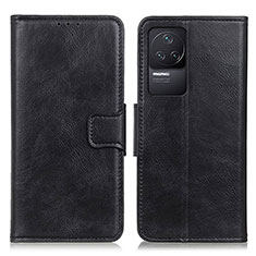 Funda de Cuero Cartera con Soporte Carcasa M09L para Xiaomi Redmi K50 5G Negro